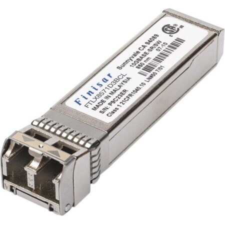 Finisar 850Nm Vcsel, Pin, 10Gbase-Sr/Sw, 1200-Mx-Snl-I, 10.5 Gb/S Multi-Rate FTLX8574D3BCL
